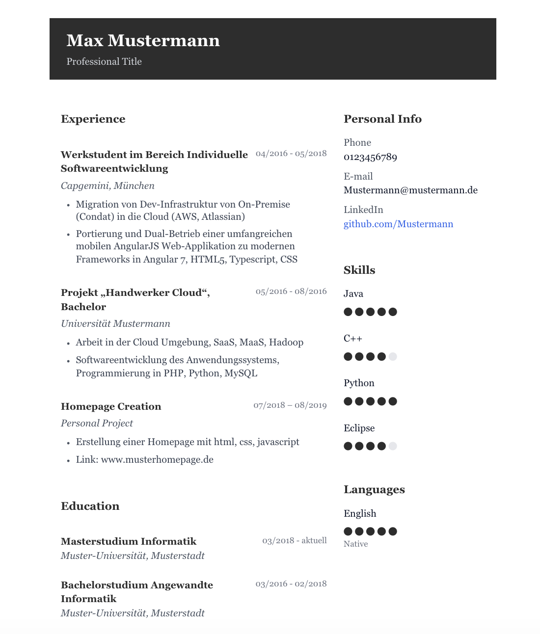 Concept Resume Template