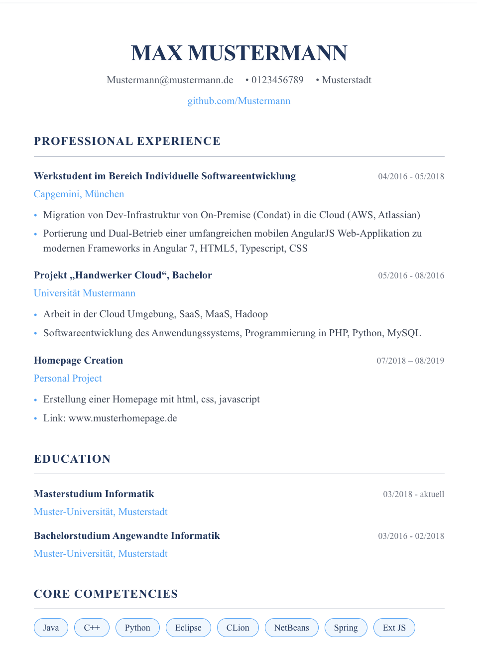 Executive Resume Template